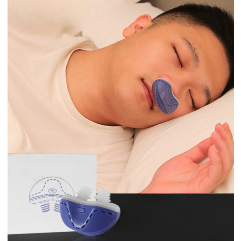 homme dort avec anti ronflement efficace electronique