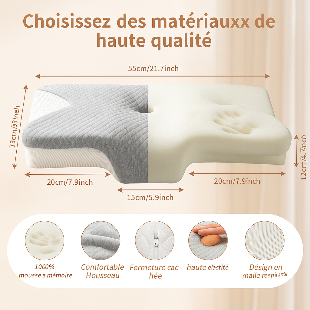 oreiller memoire de forme choisir materiaux de haute qualite