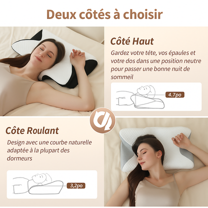 oreiller memoire de forme deux cote a choisir